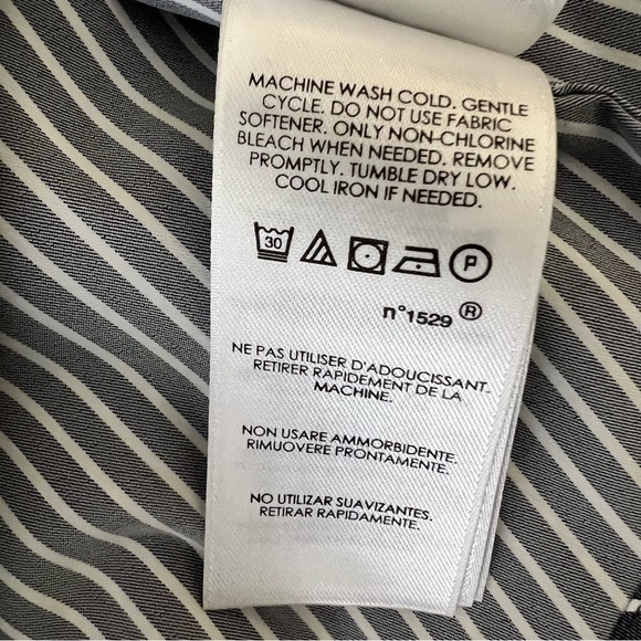 Ralph Lauren blue label classic fit performance gray button-up long sleeve shirt - Picture 6 of 11